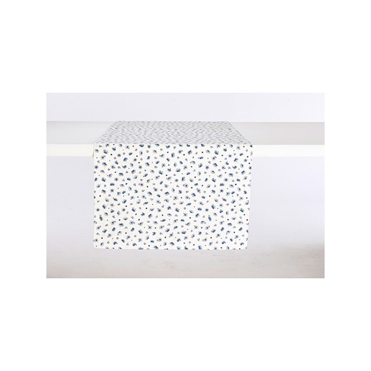 IHR Bieżnik &quot;Laura&quot; w kolorze biało-niebieskim - 45 x 150 cm ze sklepu Limango Polska w kategorii Obrusy i bieżniki - zdjęcie 173944546