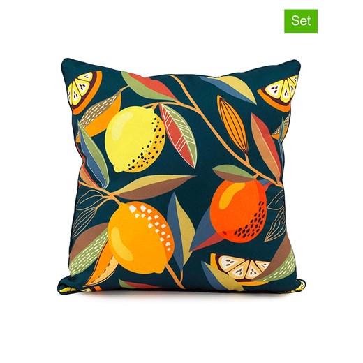 SiL Interiors Poduszki dekoracyjne (2 szt.) w kolorze morsko-kremowym - 40 x 40 Sil Interiors onesize okazja Limango Polska