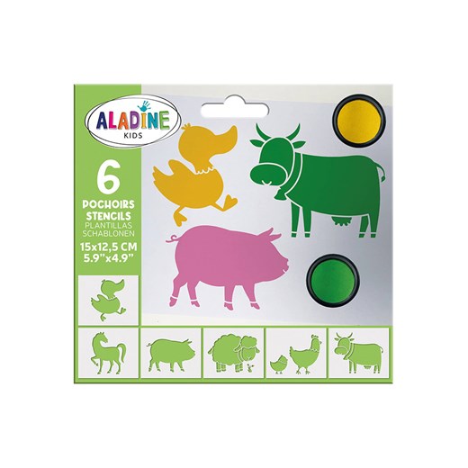 Aladine Zestaw szablonów "Farma" - 4+ - id: 15724047 - marki Aladine - 173945877 Aladine Zestaw szablonów "Farma" - 4+ ze sklepu Limango Polska w kategorii Zabawki - zdjęcie 173945877