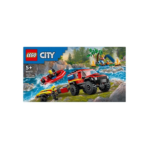 LEGO LEGO® City 60412 All-terrain fire engine with rescue boat - 5+ Lego onesize okazja Limango Polska