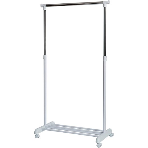 STORE IT Stojak w kolorze srebrno-białym na ubrania - 84 x 165 x 44 cm ze sklepu Limango Polska w kategorii Dom - zdjęcie 173947348