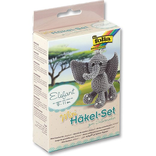 folia PAPER Mini zestaw "Elephant" do szydełkowania - 8+ - id: 5539585 - marki Folia Paper - 173947876 folia PAPER Mini zestaw "Elephant" do szydełkowania - 8+ ze sklepu Limango Polska w kategorii Zabawki - zdjęcie 173947876