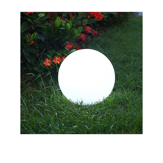 lumisky Lampa solarna LED &quot;Solsty&quot; w kolorze białym - Ø 30 cm ze sklepu Limango Polska w kategorii Dekoracje i akcesoria ogrodowe - zdjęcie 173948778