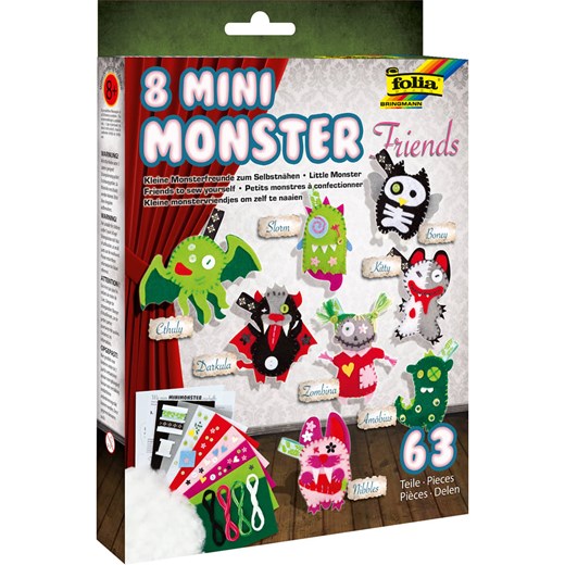Folia Zestaw "Mini Monster - Friends" do szycia - 8+ Folia onesize Limango Polska okazja