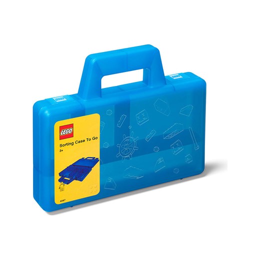 LEGO Walizka &quot;Case to go&quot; w kolorze błękitnym z przegrodami - 19 x 3,5 x 16 cm ze sklepu Limango Polska w kategorii Przechowywanie - zdjęcie 173949856