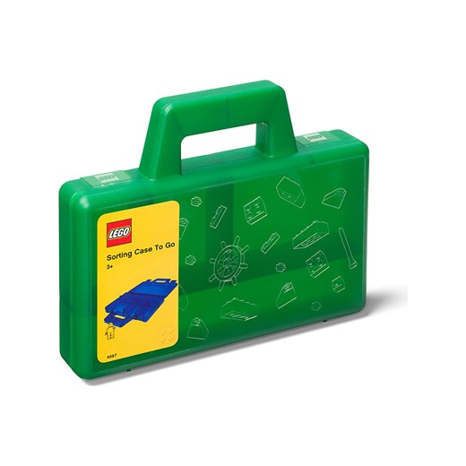 LEGO Walizka &quot;Case to go&quot; w kolorze zielonym z przegrodami - 19 x 3,5 x 16 cm ze sklepu Limango Polska w kategorii Przechowywanie - zdjęcie 173949859