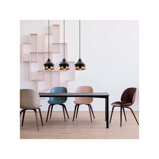 Opviq Lampa wisząca &quot;Yildo&quot; w kolorze czarno-miedzianym - 67 x 17 cm ze sklepu Limango Polska w kategorii Oświetlenie - zdjęcie 173950588