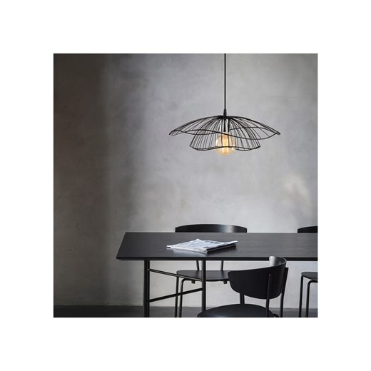 ABERTO DESIGN Lampa wisząca w kolorze czarnym - wys. 30 x Ø 50 cm ze sklepu Limango Polska w kategorii Lampy wiszące - zdjęcie 173950898