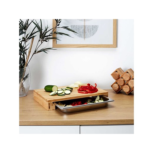 COOK CONCEPT Deska do krojenia z szufladą - 32,5 x 5,5 x 16,2 cm ze sklepu Limango Polska w kategorii Deski - zdjęcie 173951467