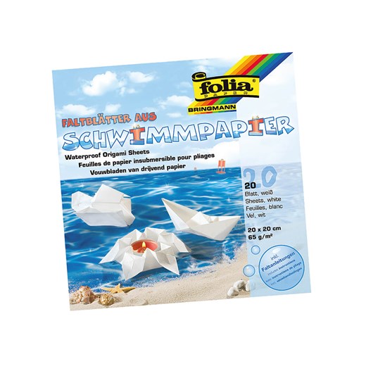 Folia Papier wodoodporny (20 szt.) w kolorze białym - 20 x 20 cm Folia onesize promocja Limango Polska