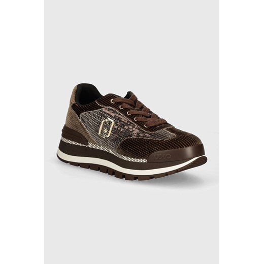 Liu Jo sneakersy AMAZING 23 kolor brązowy BF4053TX432S1801 ze sklepu ANSWEAR.com w kategorii Buty sportowe damskie - zdjęcie 173953749