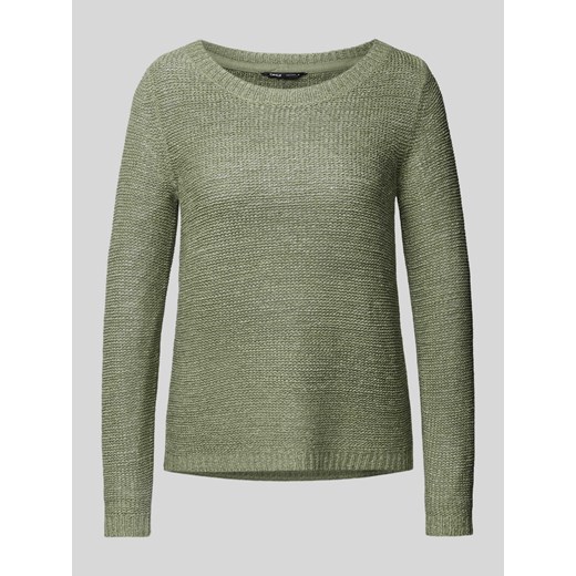 Sweter z dzianiny z okrągłym dekoltem model ‘GEENA’ ze sklepu Peek&Cloppenburg  w kategorii Swetry damskie - zdjęcie 173954525