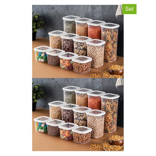 Violeta Home Pojemniki (24 szt.) w kolorze białym ze sklepu Limango Polska w kategorii Pojemniki kuchenne - zdjęcie 173954945