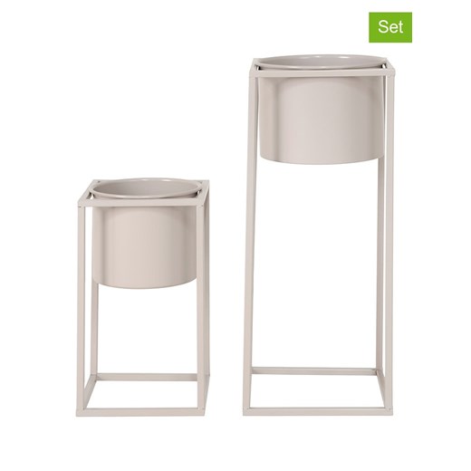 House Nordic Doniczki (2 szt.) w kolorze beżowym ze sklepu Limango Polska w kategorii Doniczki i osłonki - zdjęcie 173954985