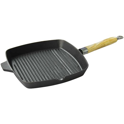 Żeliwna patelnia grillowa na kuchenkę indukcyjną - Rosalia 22X ze sklepu Edinos.pl w kategorii Naczynia - zdjęcie 173958745