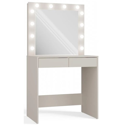 Toaletka z lustrem z żarówkami LED kaszmir - Wenus 3X ze sklepu Edinos.pl w kategorii Oświetlenie led - zdjęcie 173958759