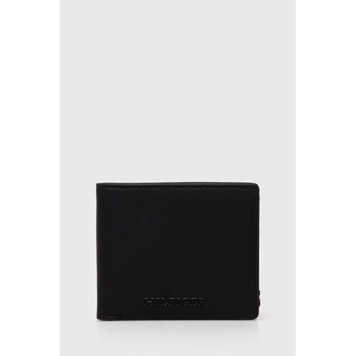 Tommy Hilfiger portfel skórzany męski kolor czarny AM0AM12506 ze sklepu ANSWEAR.com w kategorii Portfele męskie - zdjęcie 173962039