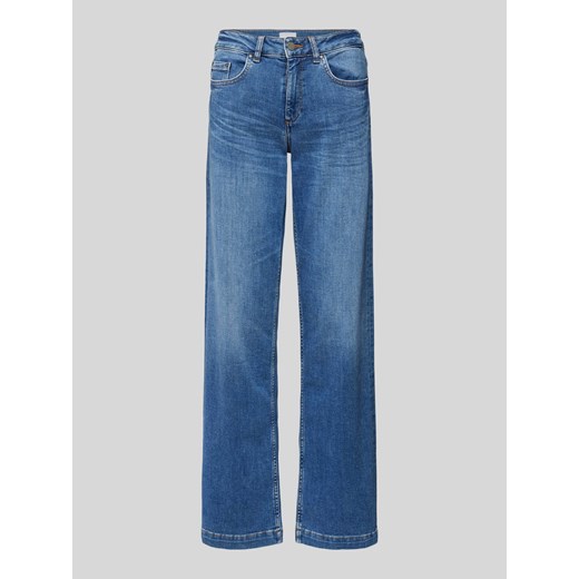 Jeansy z szeroką nogawką i 5 kieszeniami model ‘Sina’ ze sklepu Peek&Cloppenburg  w kategorii Jeansy damskie - zdjęcie 173962336