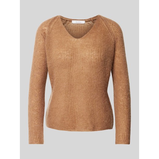Sweter z dzianiny z fakturowanym wzorem model ‘FRESIS’ ze sklepu Peek&Cloppenburg  w kategorii Swetry damskie - zdjęcie 173962398