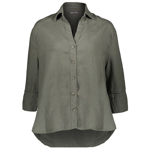 LTB Lniana koszula w kolorze khaki ze sklepu Limango Polska w kategorii Koszule damskie - zdjęcie 173963267