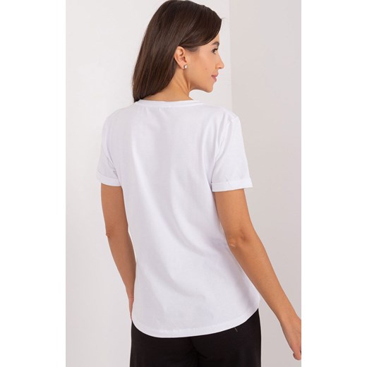 Biały t-shirt damski RV-BZ-9479.64, Kolor biały, Rozmiar uniwersalny, Relevance ze sklepu Primodo w kategorii Bluzki damskie - zdjęcie 173964228