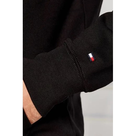 Czarna bluza męska Tommy Hilfiger z napisami bawełniana
