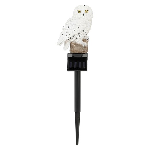 Garden Hero Solarna lampa ogrodowa LED &quot;Owl&quot; w kolorze białym na trzonku - wys. 45 cm ze sklepu Limango Polska w kategorii Dekoracje i akcesoria ogrodowe - zdjęcie 173965416