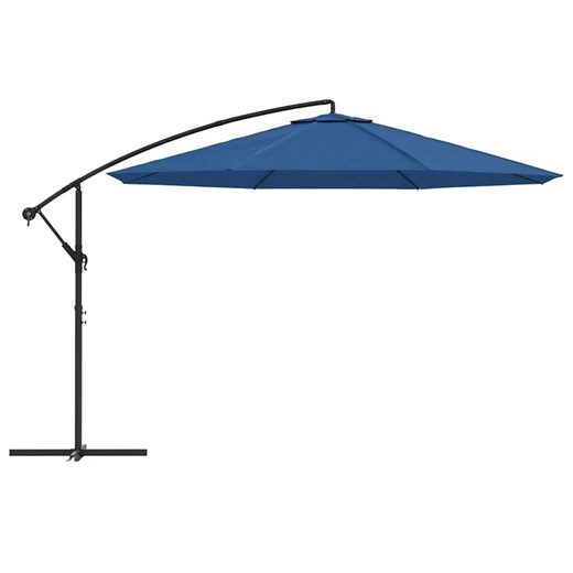 Niebieski ogrodowy parasol na wysięgniku B2-G68 ze sklepu Edinos.pl w kategorii Parasole ogrodowe - zdjęcie 173967625