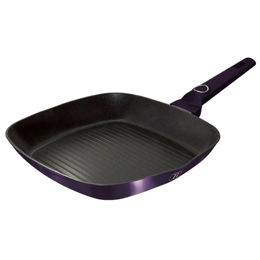 Fioletowa aluminiowa patelnia grillowa C9-M01 ze sklepu Edinos.pl w kategorii Naczynia - zdjęcie 173968989