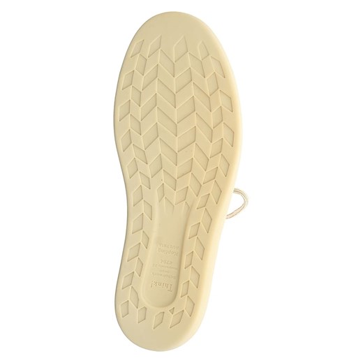 Think! Skórzane sneakersy &quot;Gring&quot; w kolorze beżowym Think! 39,5 Limango Polska wyprzedaż