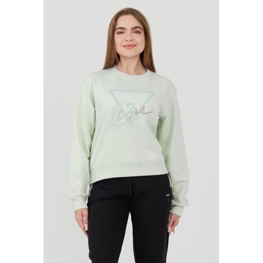 GUESS Miętowa bluza Icon, Rozmiar L ze sklepu outfit.pl w kategorii Bluzy damskie - zdjęcie 173970029