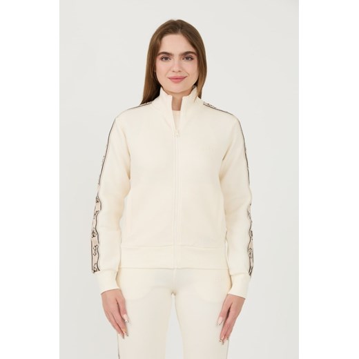 GUESS Beżowa damska bluza Britney Full Zip, Rozmiar XL ze sklepu outfit.pl w kategorii Bluzy damskie - zdjęcie 173970039