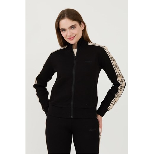 GUESS Czarna damska bluza Britney Full Zip, Rozmiar L ze sklepu outfit.pl w kategorii Bluzy damskie - zdjęcie 173970048