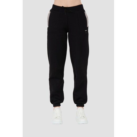 GUESS Czarne spodnie dresowe Kiara Pant, Rozmiar S ze sklepu outfit.pl w kategorii Spodnie damskie - zdjęcie 173970049
