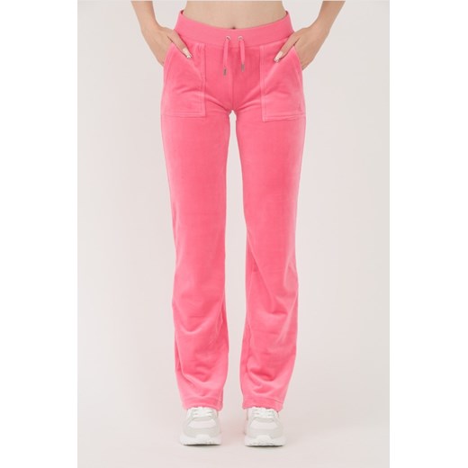 JUICY COUTURE Różowe spodnie dresowe Del Ray Pocketed Pant, Rozmiar XS ze sklepu outfit.pl w kategorii Spodnie damskie - zdjęcie 173970219