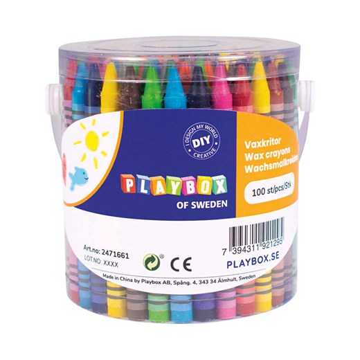 Playbox Kredki świecowe (100 szt.) ze sklepu Limango Polska w kategorii Zabawki - zdjęcie 173970817
