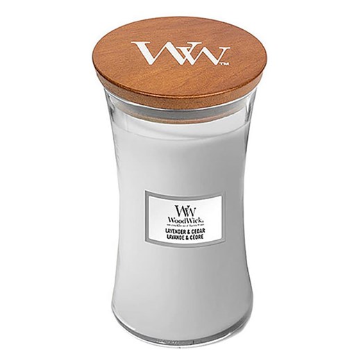 WoodWick Świeca zapachowa &quot;Lavender &amp; Cedar&quot; - 609,5 g ze sklepu Limango Polska w kategorii Świece i dyfuzory - zdjęcie 173970825