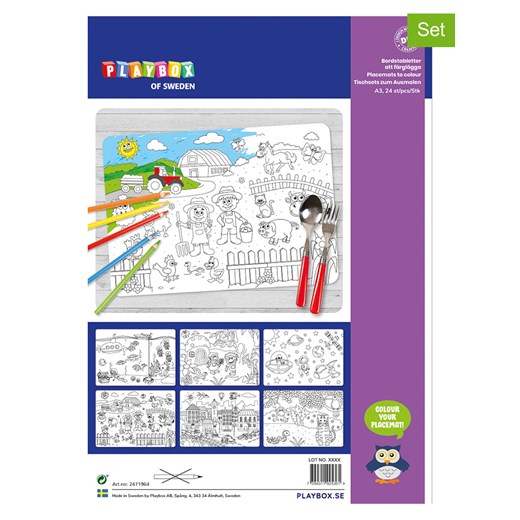 Playbox Podkładki DIY (24 szt.) - 3+ ze sklepu Limango Polska w kategorii Zabawki - zdjęcie 173970936