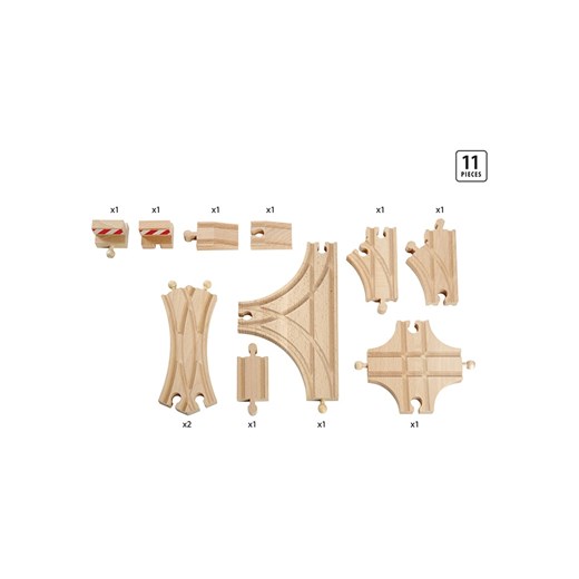 Brio 11-częściowy zestaw szyn i przełączników - 3+ Brio onesize Limango Polska okazyjna cena