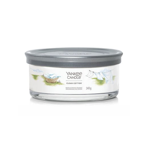 Yankee Candle Świeca zapachowa &quot;Clean Cotton&quot; - 340 g ze sklepu Limango Polska w kategorii Świece i dyfuzory - zdjęcie 173971315