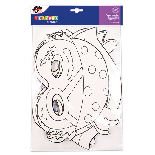 Playbox Tekturowe maski (12 szt.) &quot;Piraci&quot; - 3+ ze sklepu Limango Polska w kategorii Akcesoria biurowe - zdjęcie 173971905