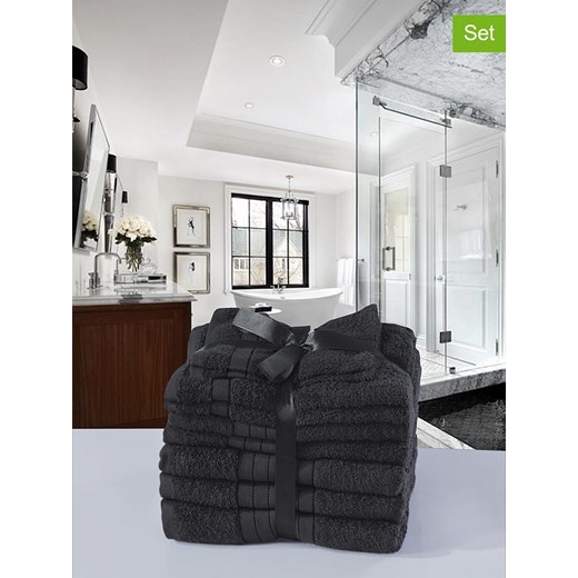 Good Morning Ręczniki (4 szt.) w kolorze antracytowym do rąk ze sklepu Limango Polska w kategorii Ręczniki - zdjęcie 173972157