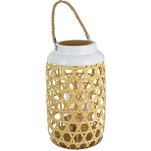 Garden Spirit Lampion w kolorze jasnobrązowym - wys. 38 x Ø 21 cm ze sklepu Limango Polska w kategorii Świeczniki - zdjęcie 173972159