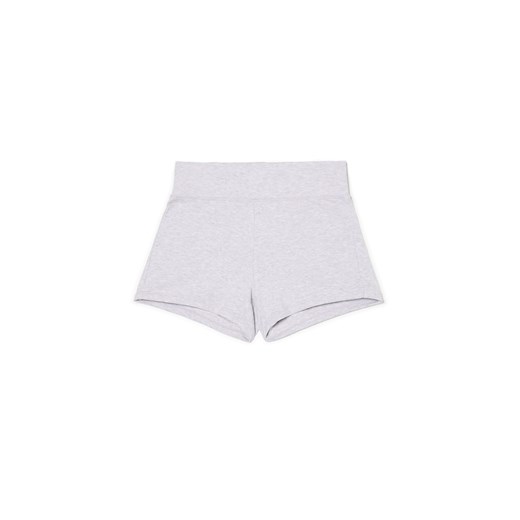 Cropp - Jasnoszare spodenki z wysokim stanem - jasny szary Cropp S Cropp