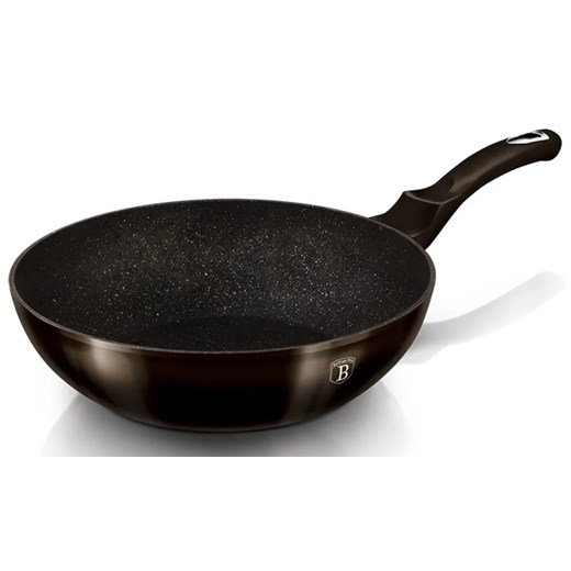 Aluminiowy czarny wok na indukcję 27cm - Hippi 10X ze sklepu Edinos.pl w kategorii Naczynia - zdjęcie 173974948