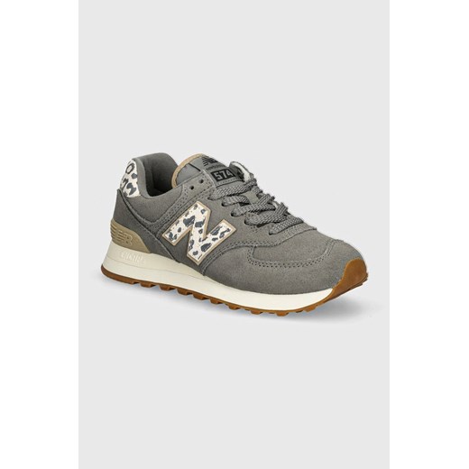 New Balance sneakersy zamszowe 574 kolor szary WL574IJ2 New Balance 37.5 PRM