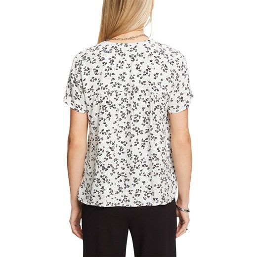 ESPRIT Bluzka w kolorze białym Esprit L wyprzedaż Limango Polska