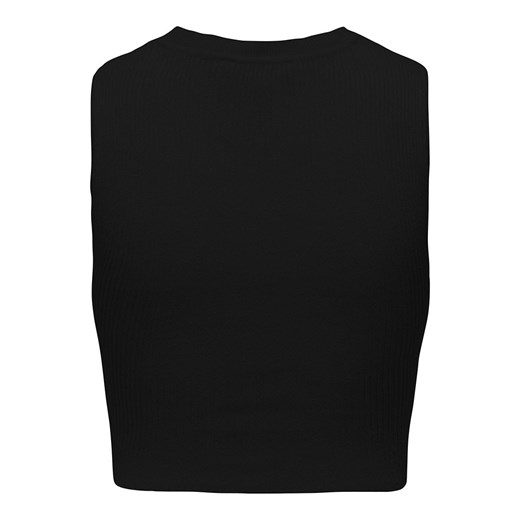 Bluzka damska czarna ONLY z okrągłym dekoltem na wiosnę 