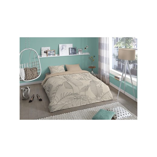 Good Morning Komplet pościeli "Sym" w kolorze beżowym Good Morning 155x220 cm wyprzedaż Limango Polska