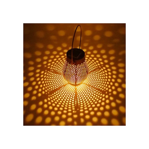 lumisky Lampa solarna LED "Doty" w kolorze brązowym - wys. 17 x Ø 13 cm - id: 12459143 - marki Lumisky - 173981246 lumisky Lampa solarna LED "Doty" w kolorze brązowym - wys. 17 x Ø 13 cm ze sklepu Limango Polska w kategorii Oświetlenie ogrodowe - zdjęcie 173981246